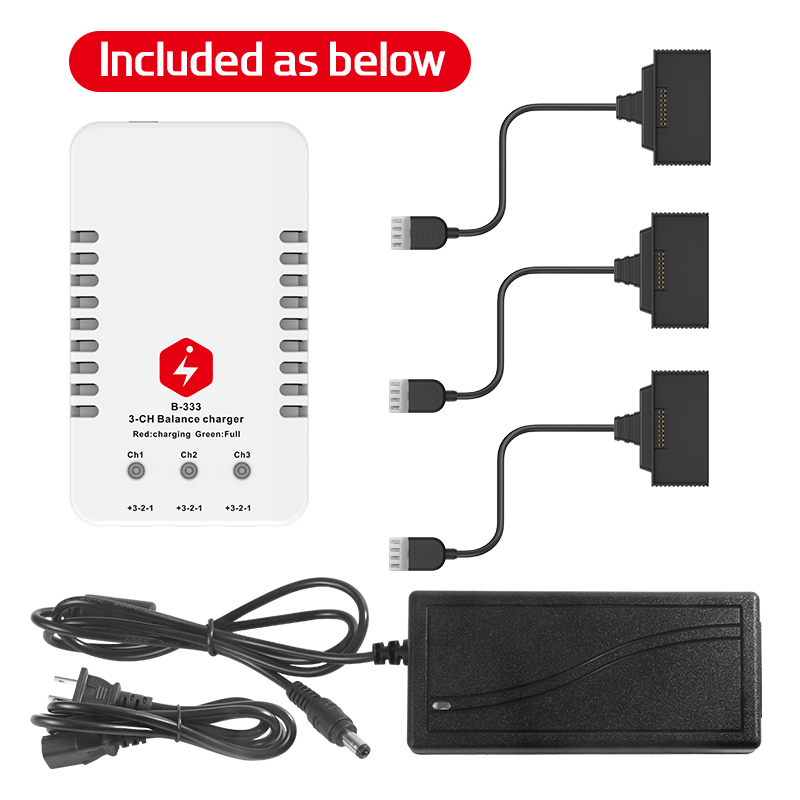 3-IN-1 Balance Fast Battery Charger Charging Hub for C-FLY CFLY Faith/EX4/ X12 FPV GPS 3-Axis Stable Gimbal RC Drone European regulations