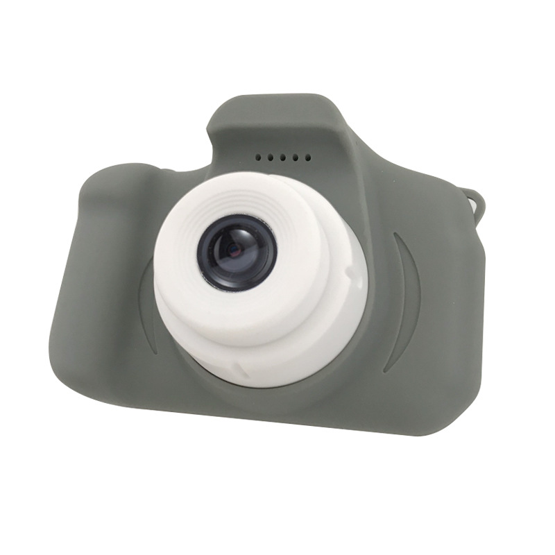 US Kids Digital Video Camera Mini Rechargeable Children Camera Shockproof 8mp Hd Toddler Cameras Child Camcorder Grey