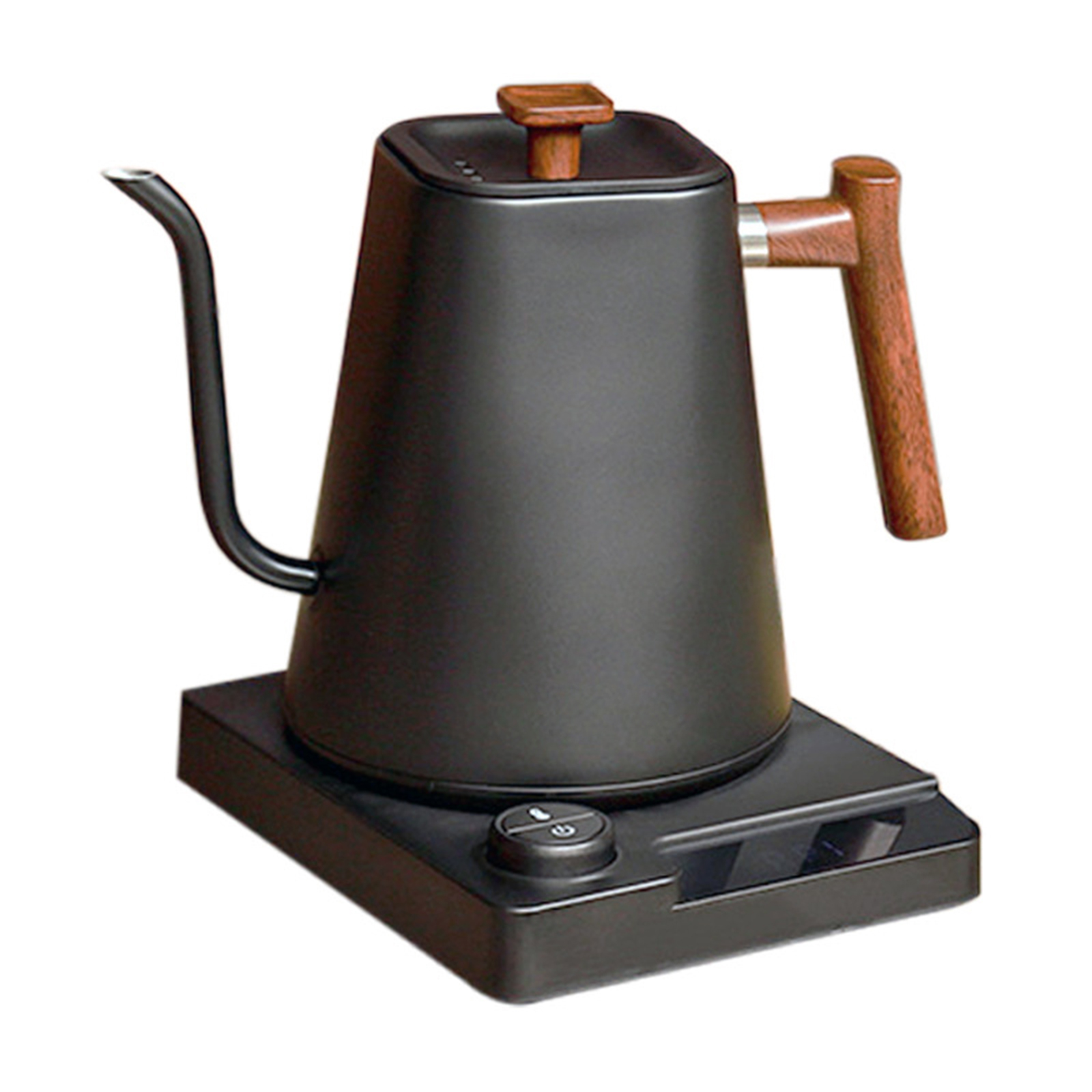 1L Electric Gooseneck Kettle Teapot with Stainless Steel Inner Liner and Cover