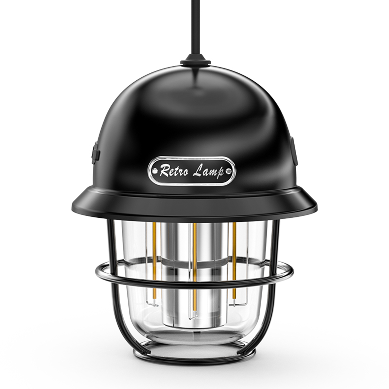 Portable Retro Usb Outdoor Led Camping Light Searchlight Hanging Tent Light Work Lamp With Handle LY14+USB cable