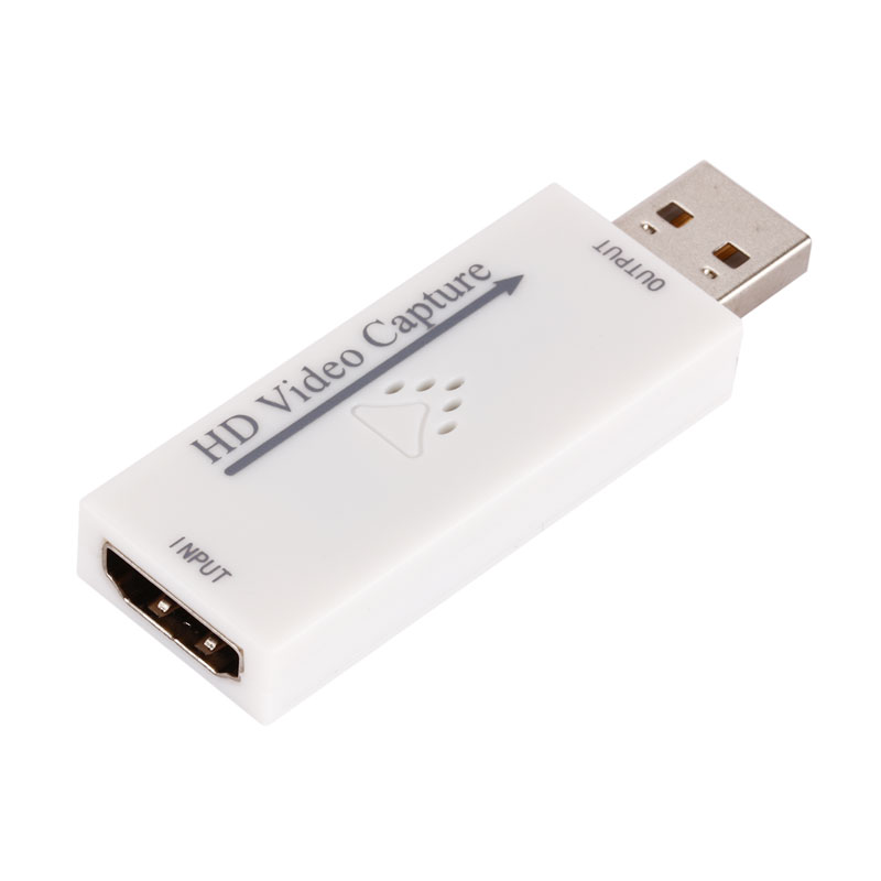 USB2.0 for HDMI Video Capture Card for Game DVD Camcorder Camera Recording Live Streaming white