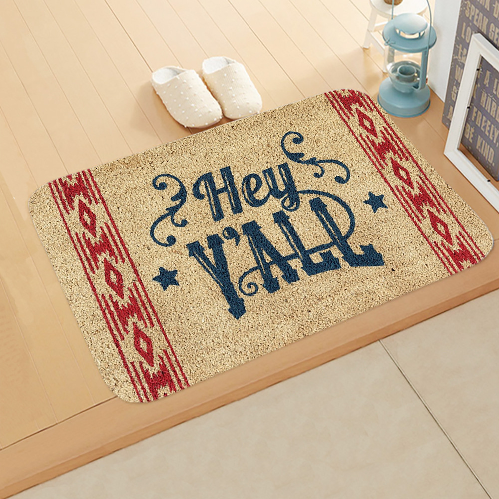 Wholesale Fleece Door Mat Letter Printed Doormat Anti Slip Entrance Floor Mats For Bedroom Bathroom Carpet Rug 40 60cm From China