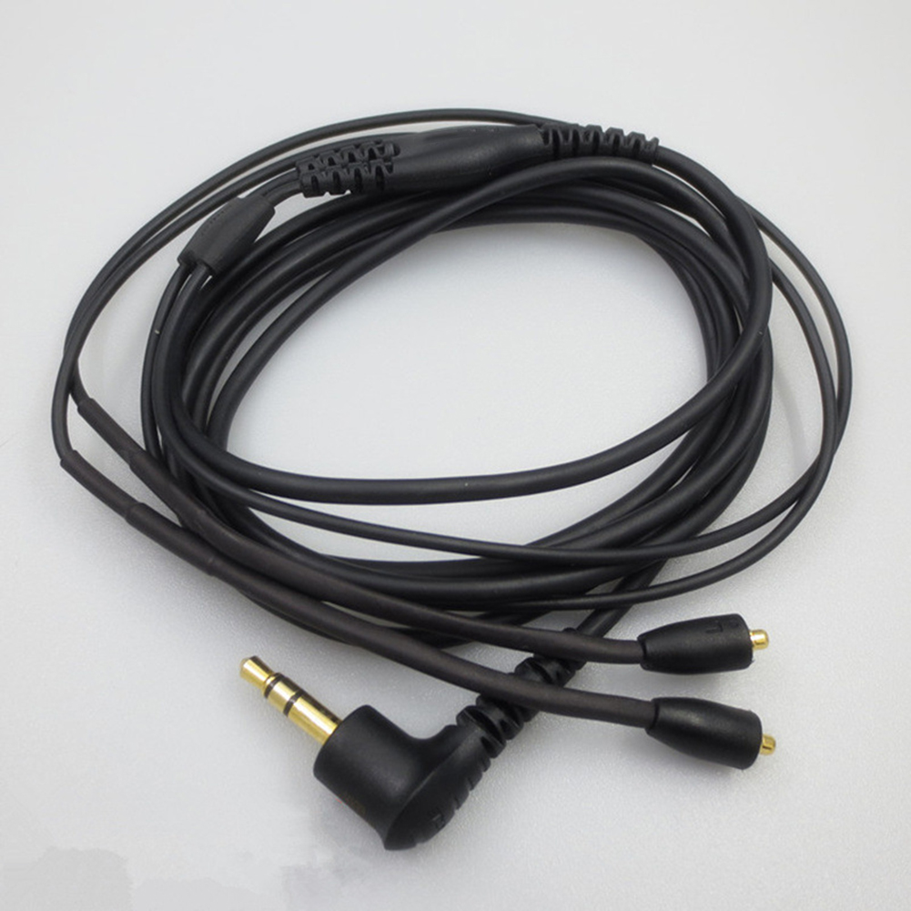 Headphone Cable Compatible For Shure Se215 Se535 Se315 Se425 Se846 Ue900 Audio Wire Length 1.6 Meters black