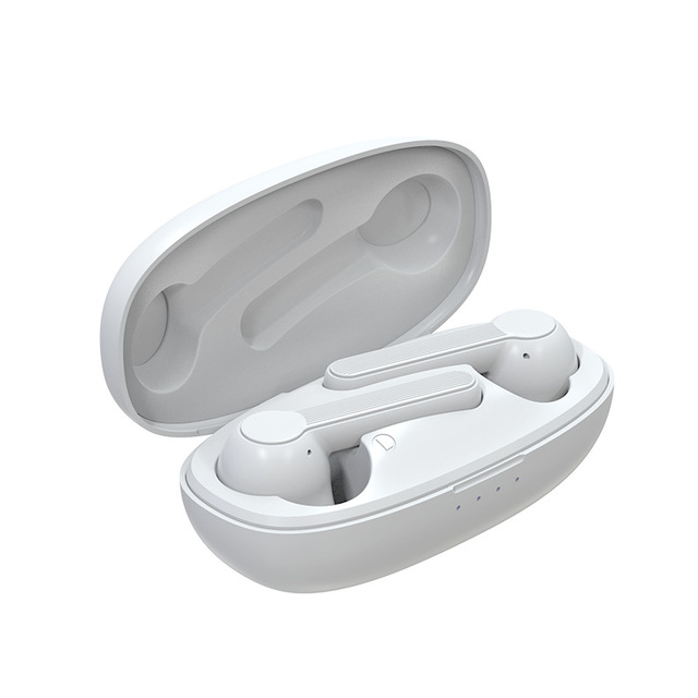 XY-7 TWS Earphones Wireless Ergonomic Bluetooth 5.0 Sport Earbuds Stereo Headset With Charging Box Built-in Microphone white