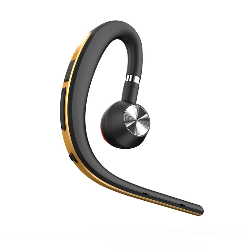 BT1200 Sports Business Bluetooth Headset S8 Wireless Hanging Ear Type In-ear Driving Long Standby Voice Control Report Gold