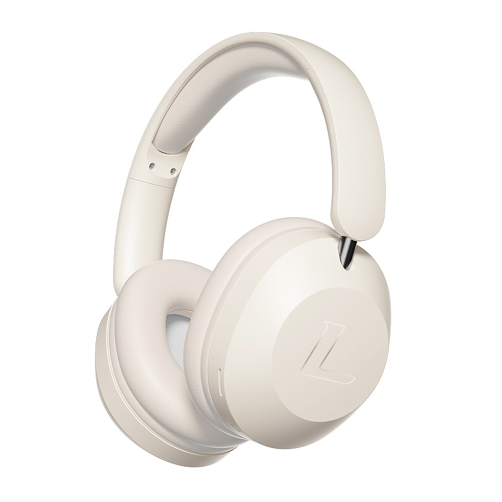 Over Ear Headphones 15 Hrs Wireless/Wired Stereo Sound Foldable Headsets Headworn Sports Earphones With Deep Bass 40mm Neodymium Drivers Beige