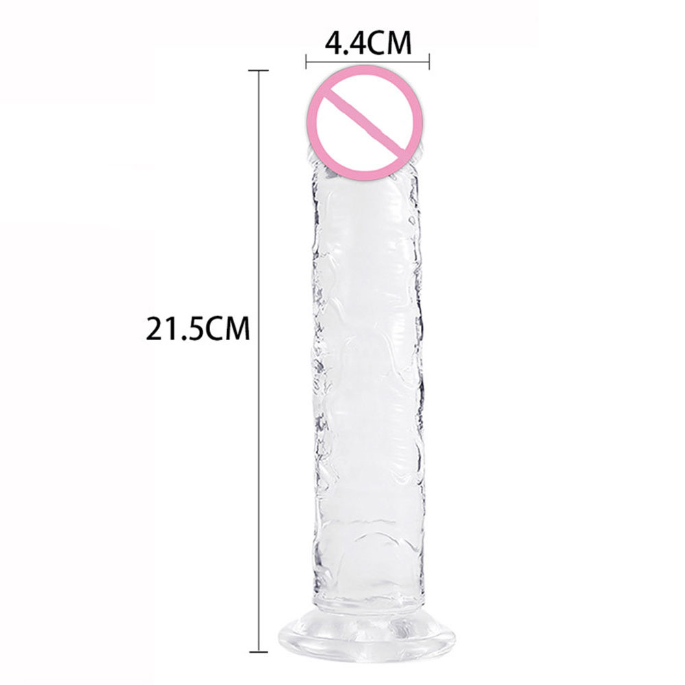 Woman Soft Crystal Dildo With Strong Suction Cup Multi-size G-spot Orgasm Sex Toys Adult Supplies