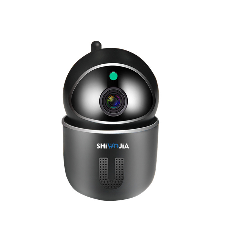 Camera Human Body Tracking WIFI Wireless Intelligent Automatic Tracking HD Network Surveillance Camera for Indoor Home Security Black_EU Plug