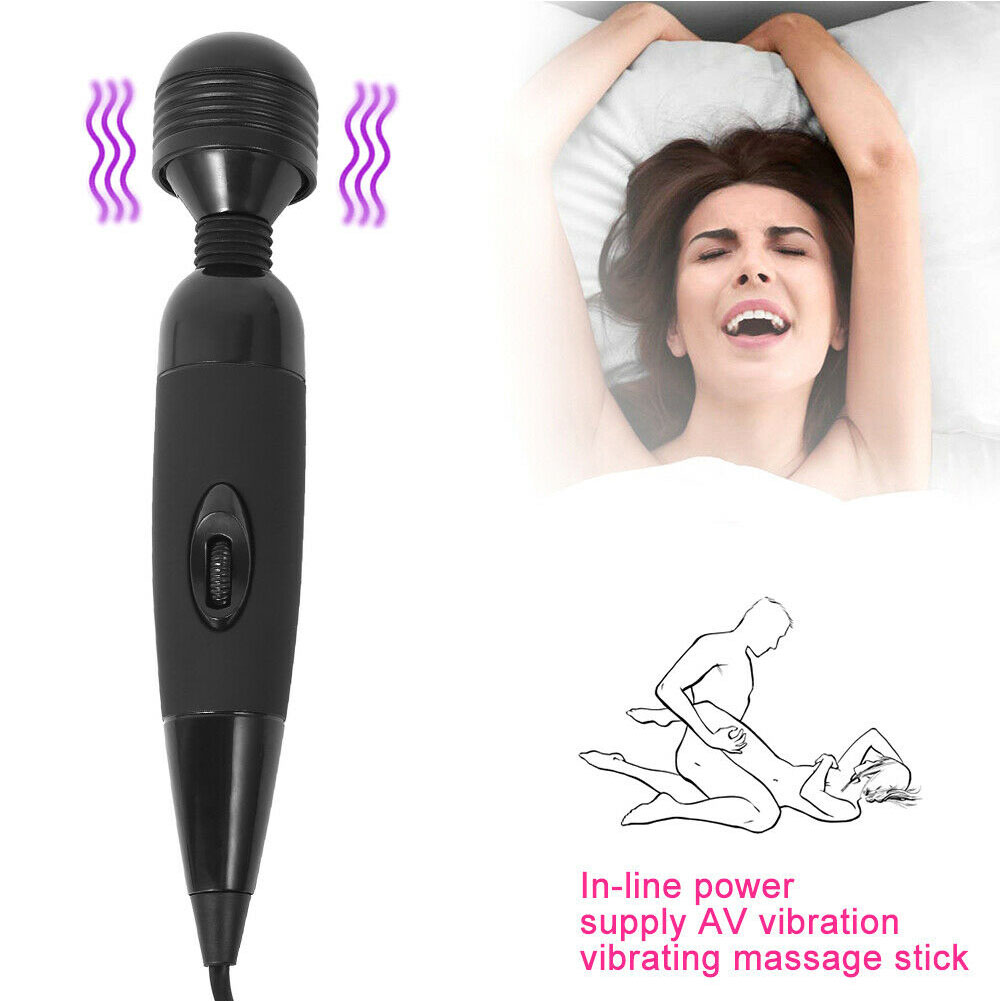 Wholesale Multi Speed Fairy Mini Full Body Massage Wand Stick Vibrate Relaxing Massager Black