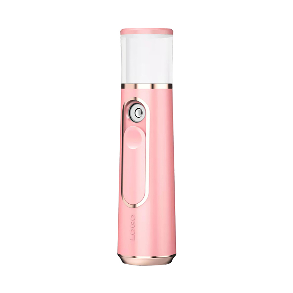 Mini Portable Facial Sprayer Hydration Instrument Handheld Facial Steamer Beauty Moisturizing Humidifier pink