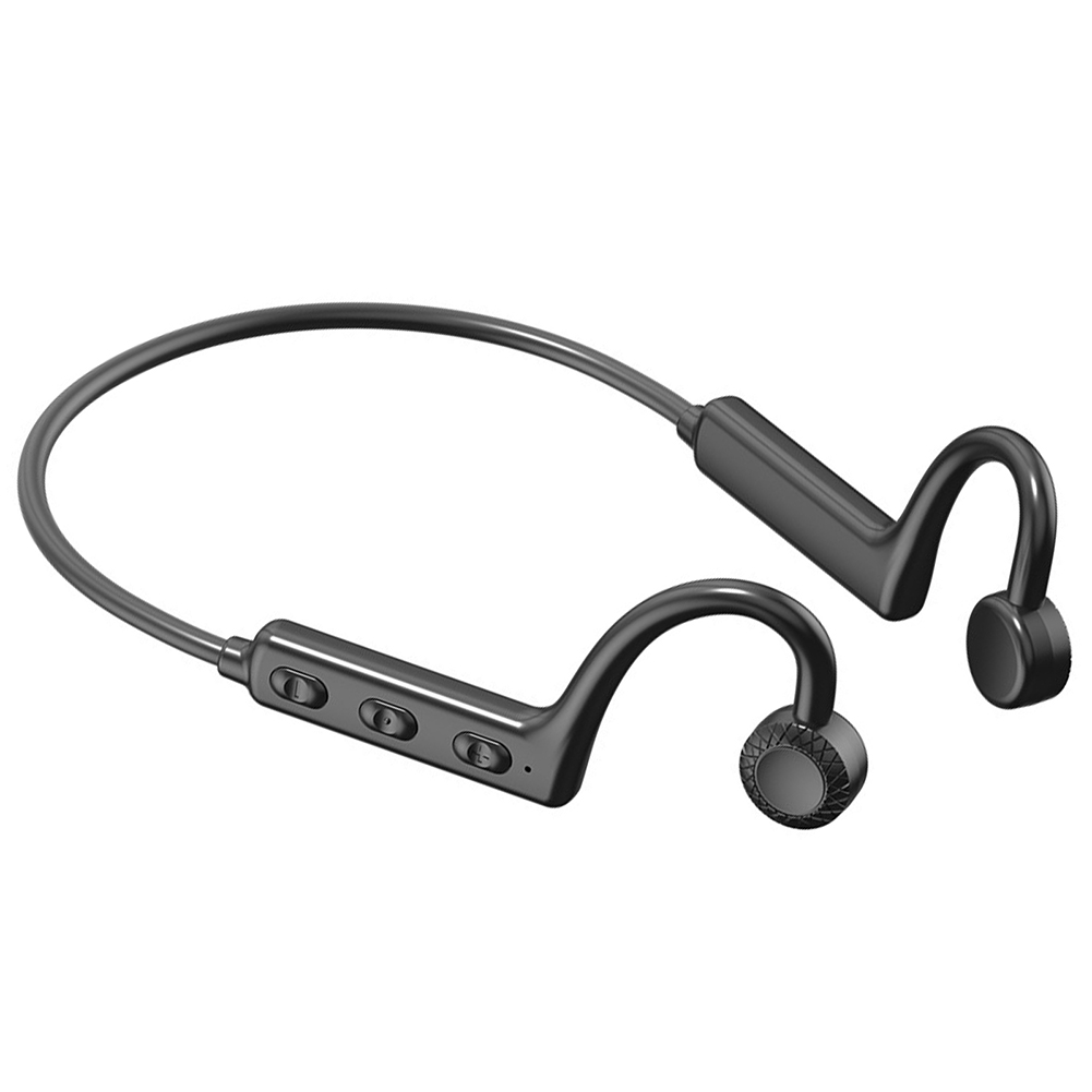 Bone Conduction Headphones Wireless Bluetooth Noise Reduction Headset Open Ear Waterproof Sports Earphones black