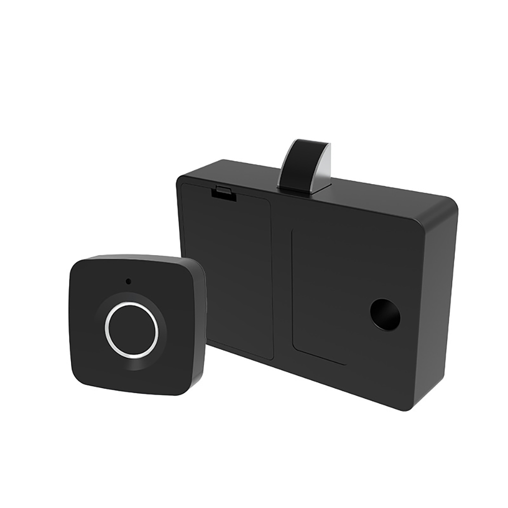Fingerprint Cabinet Lock Smart Biometric Keyless Hidden File Drawer Wardrobe Lock Child Safety Electric Lock DIY Wooden Furniture Privacy Lock For Home Office As shown in the picture