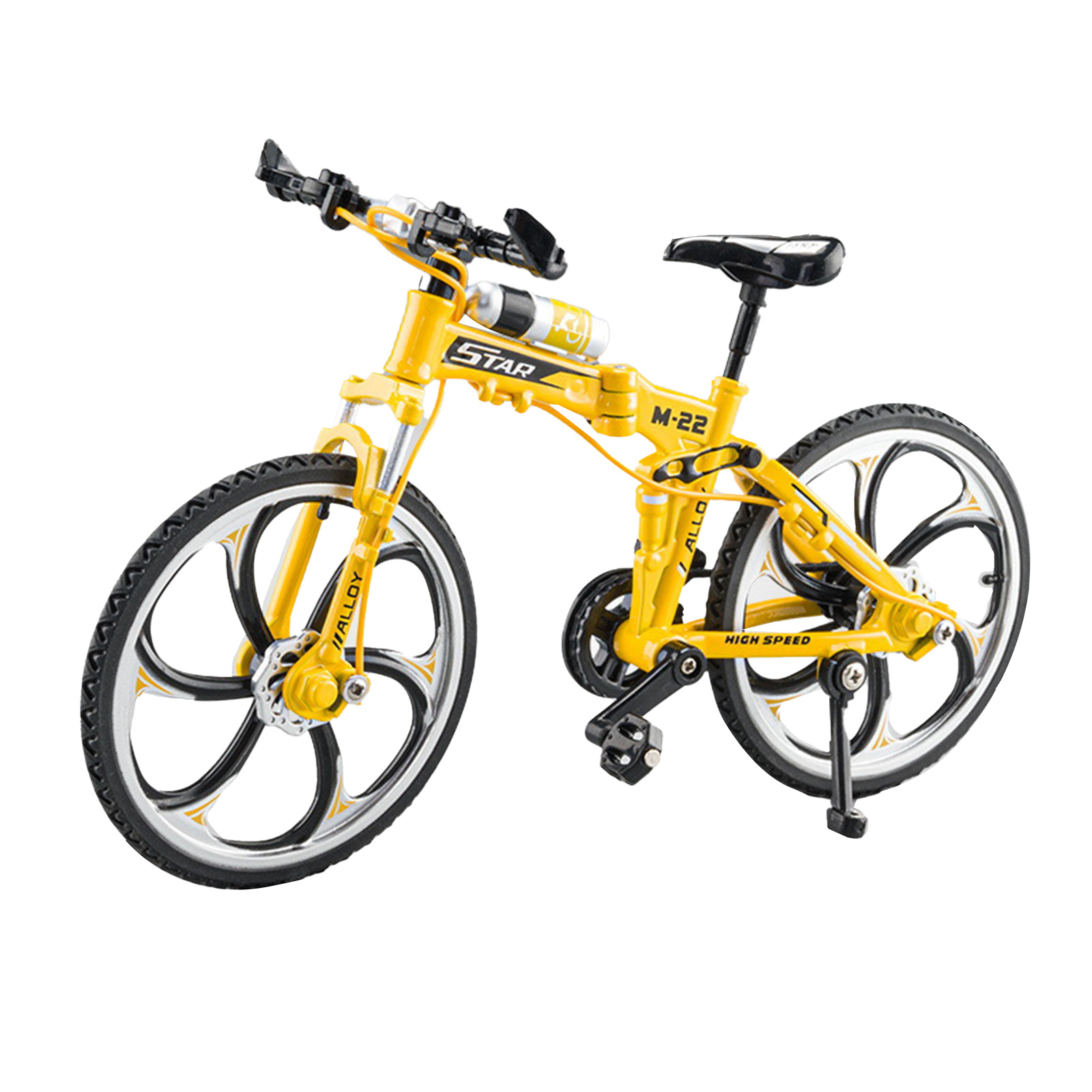 1/8 Alloy Mountain Bike Model Simulation Sliding Steering Mtb Bicycle Toys For Children Gifts Collection yellow