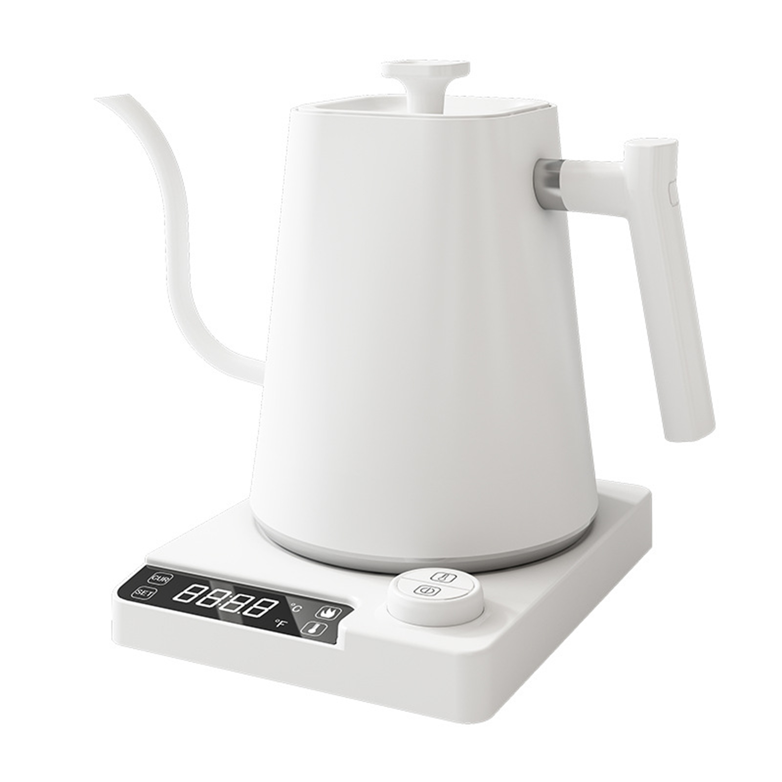 1L Electric Gooseneck Kettle Teapot with Stainless Steel Inner Liner and Cover