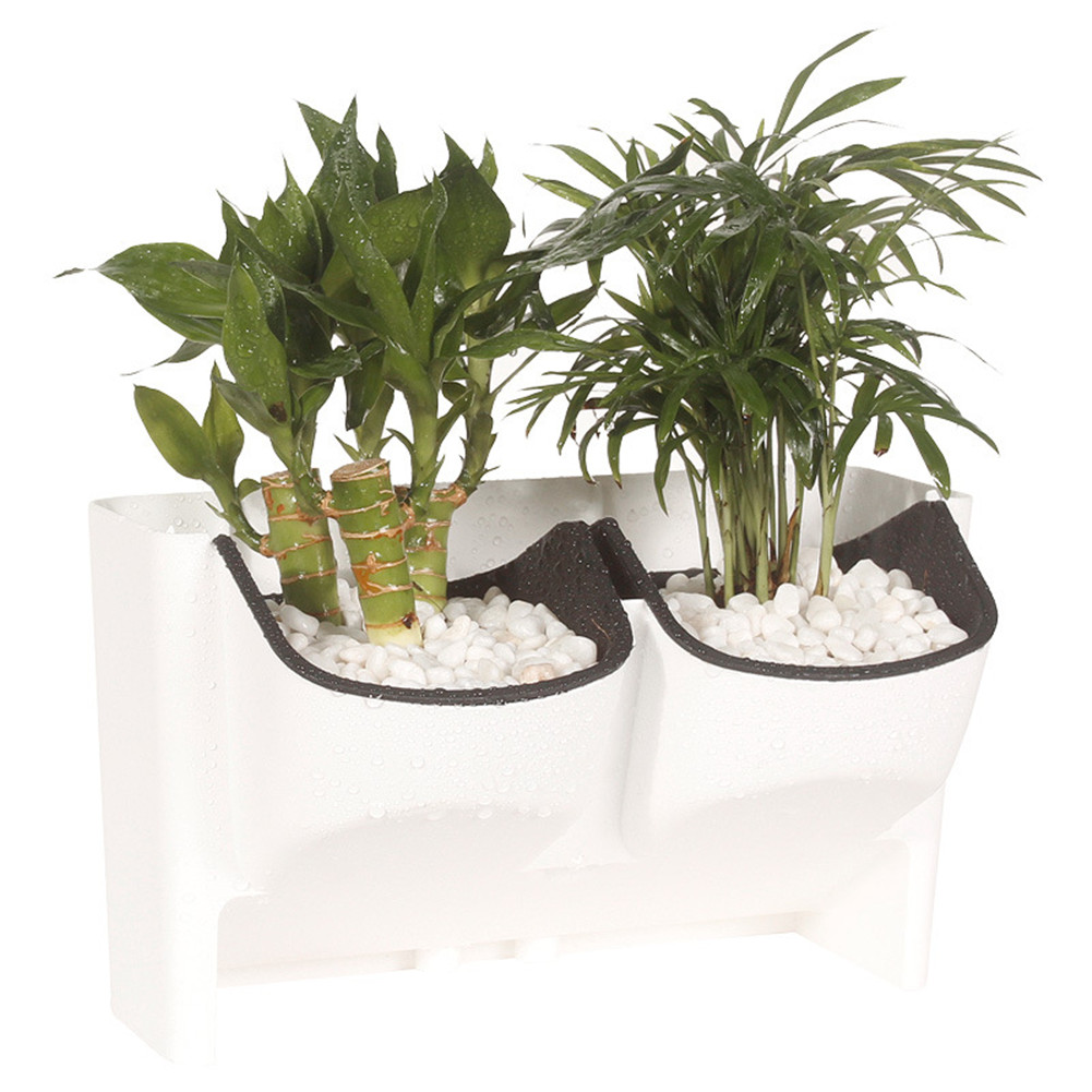 Novelty 2-Pocket Stackable Vertical Garden Wall Hanging Planter Flower Pot