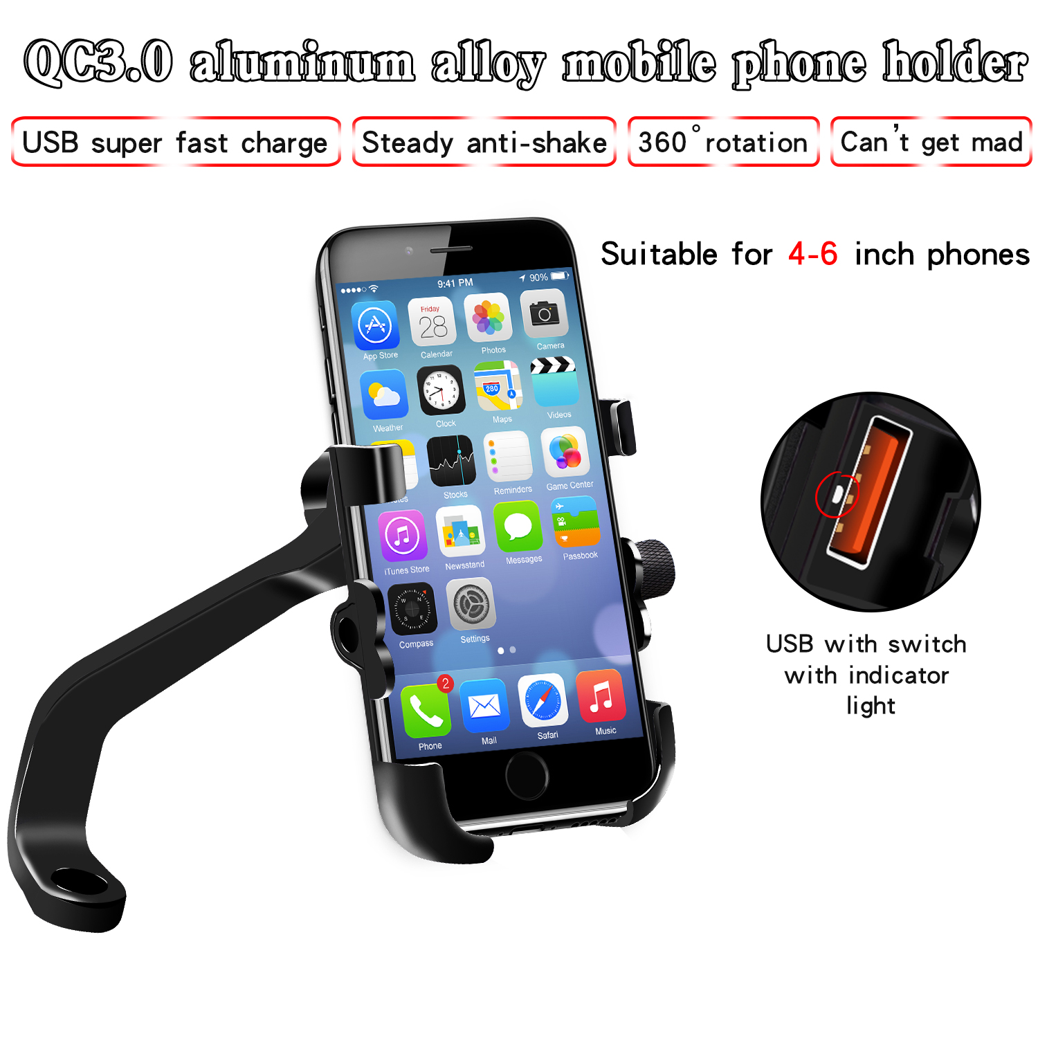 motorcycle mobile phone holder waterproof