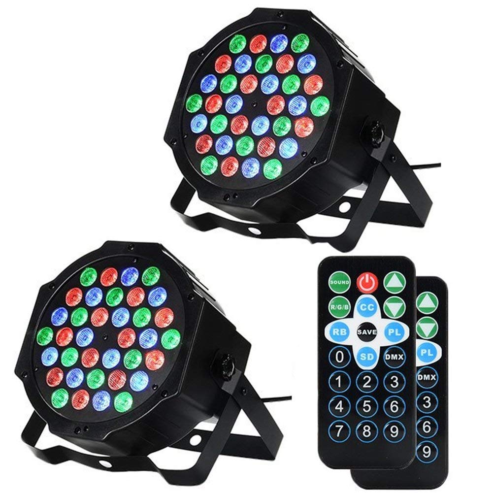 EU 36 Led Par Lights RGB Colorful 7 Lighting Modes Stage Lights Disco Lights