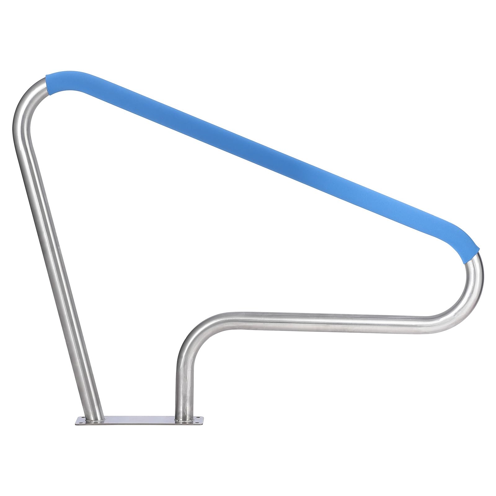 US GARVEE Pool Handrail 48x36 Inch Pool Rail 304 Stainless Steel Silver Rustproof Pool Stair Rail