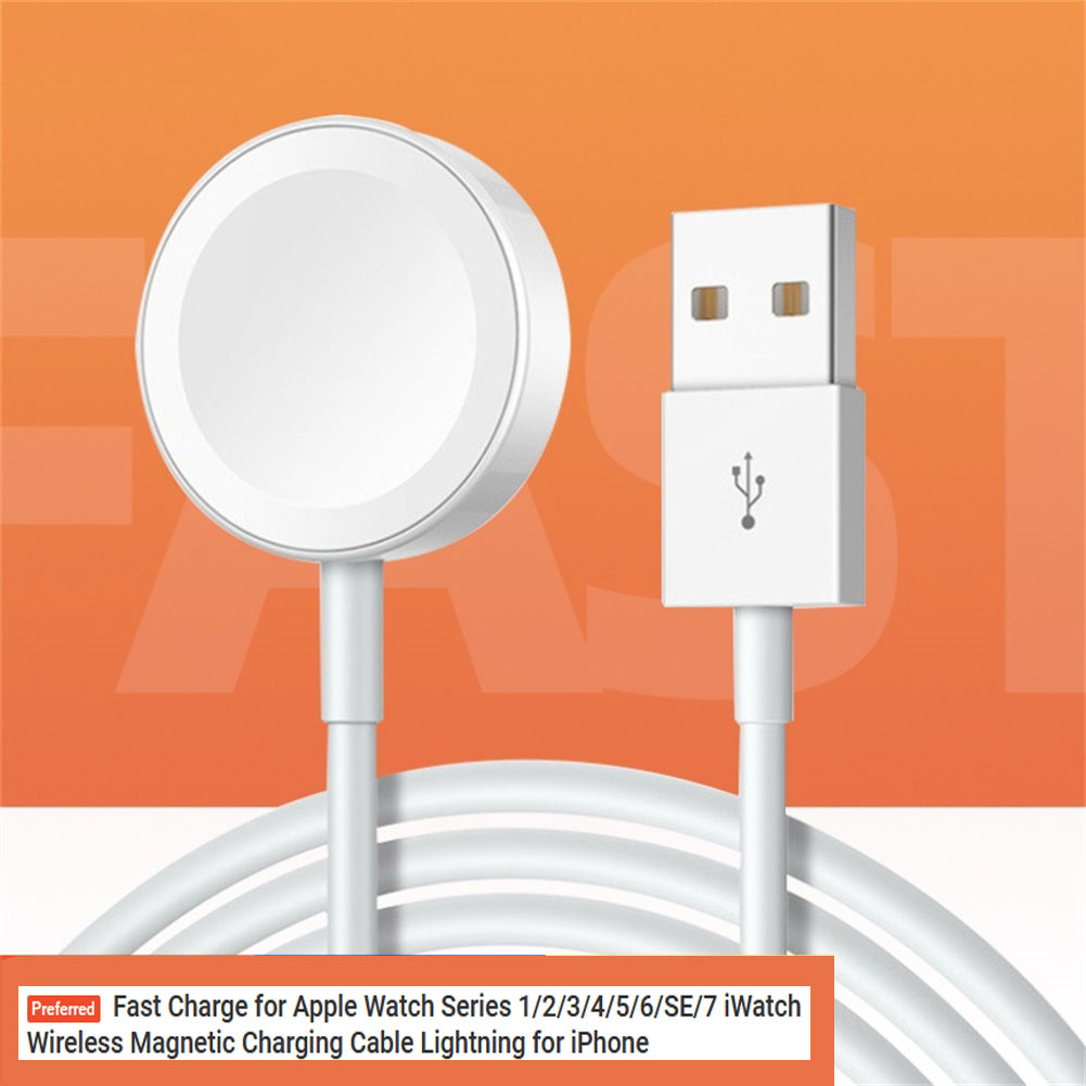 Wireless Magnetic Charger Fast Charging Cable Lightning for Apple Iwatch Series