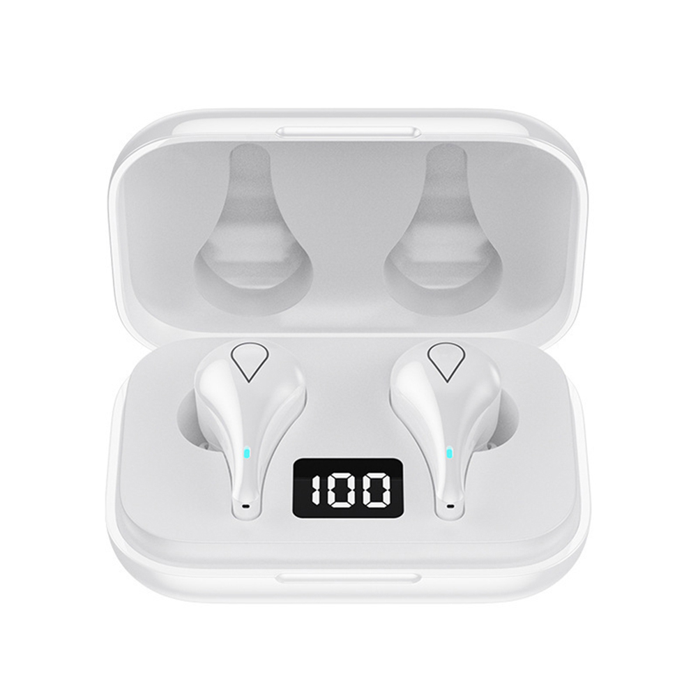 Original LENOVO Lp3 Wireless Bluetooth 5.0 Earphones Tws Headphone Stereo Bass Gaming Earbuds Power Display Sports Earbuds White