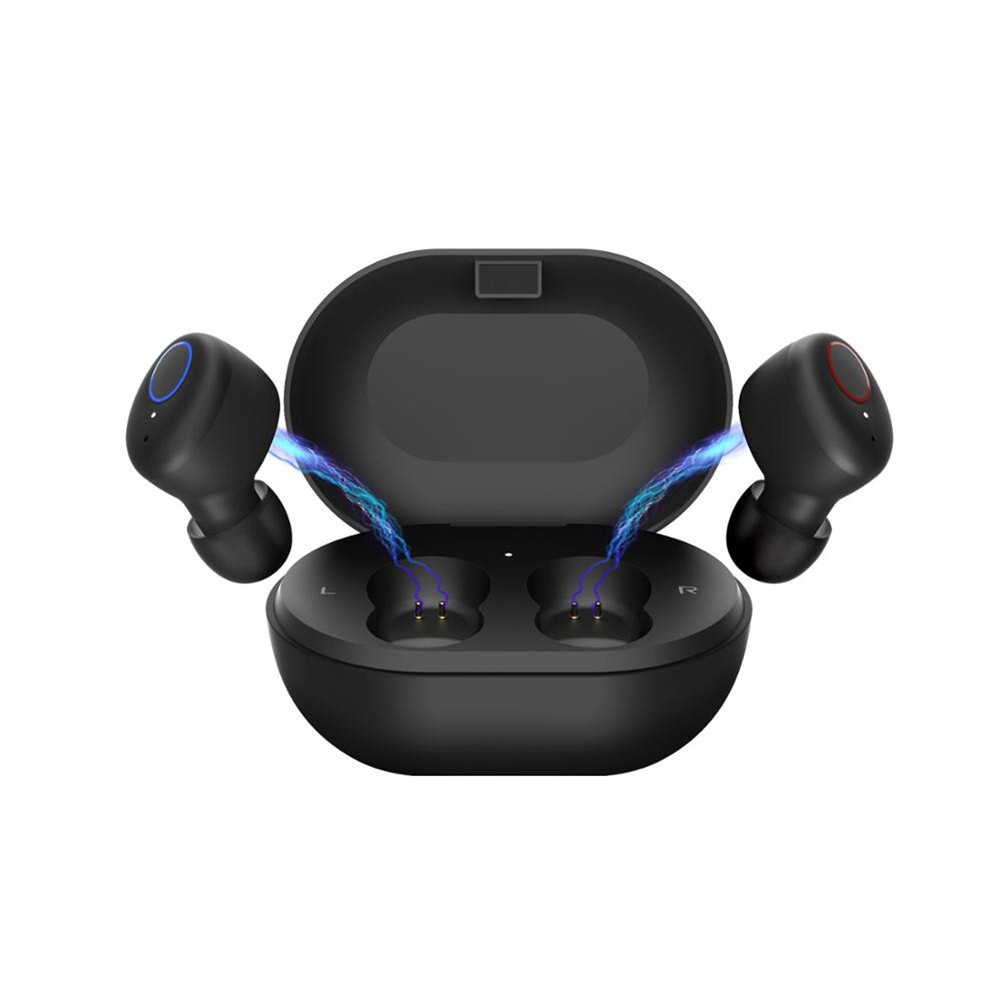 S8 TWS Wireless Headset In-ear Dual Earbuds Touch Bluetooth 5.0 Earhone with Charging Case black