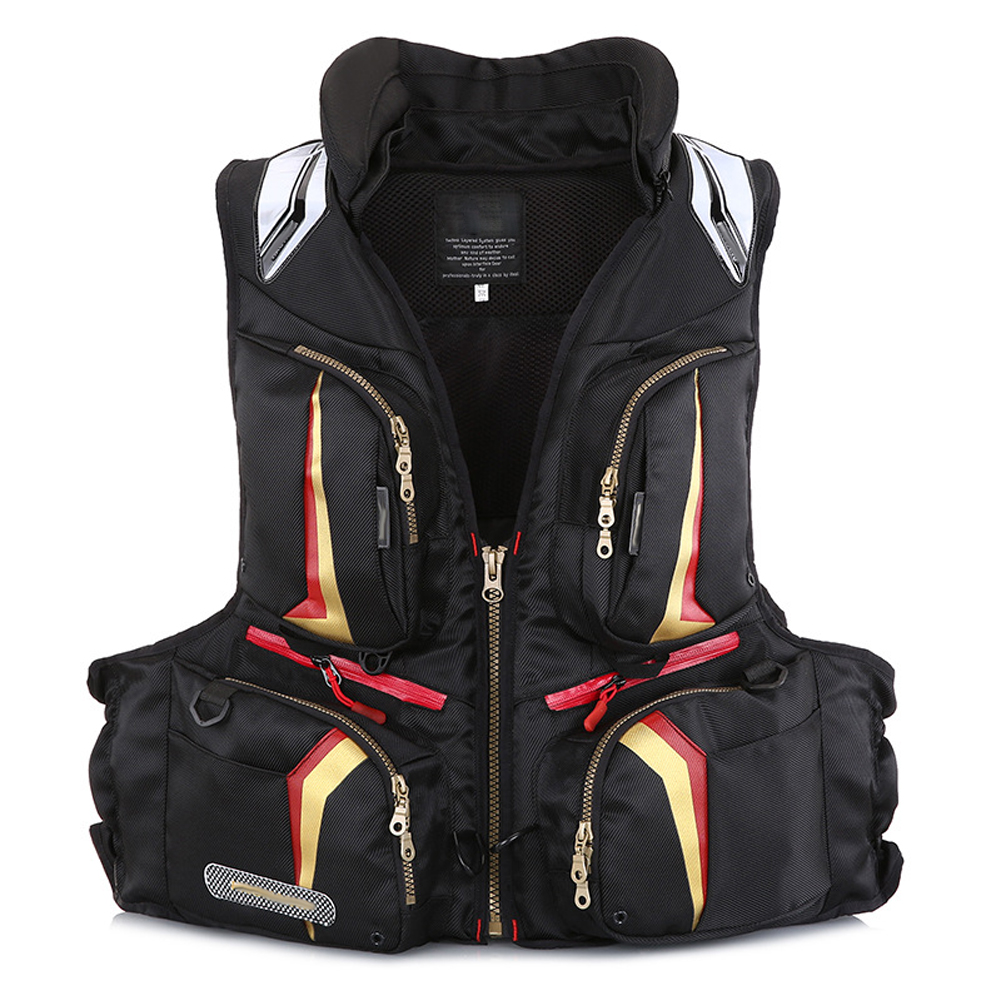 Life Jacket Water Sports Life Vest Swim Jacket With 16 Pockets Breathable Buoyancy Aid Jacket
