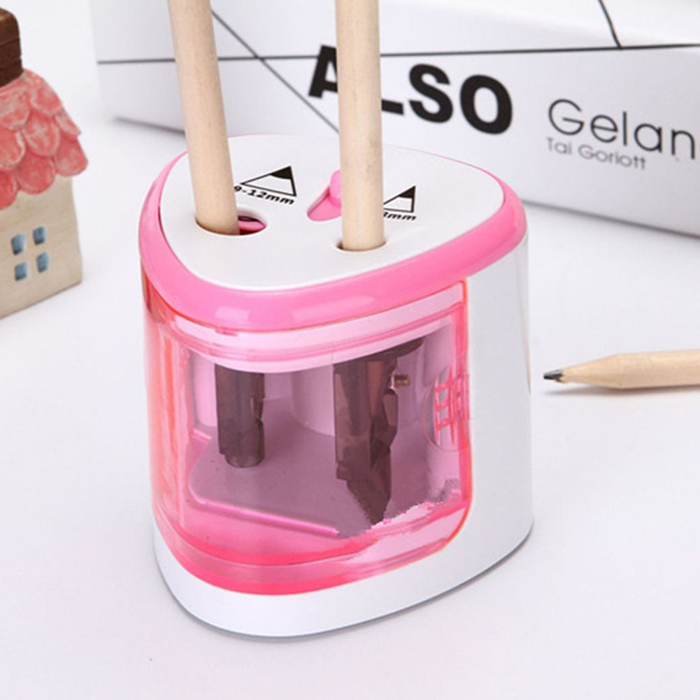 Automatic Twohole Electric Pencil Sharpener Home Office School