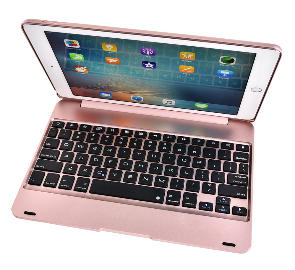 For ipad/ air1/2 pro 9.7 Tablet PC Slim Wireless Bluetooth Keyboard Rose gold