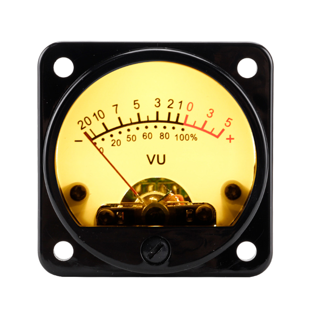 45mm Big Vu Meter Stereo Amplifier Board Backlight Power Meter Level Indicator Adjustable With Driver White background