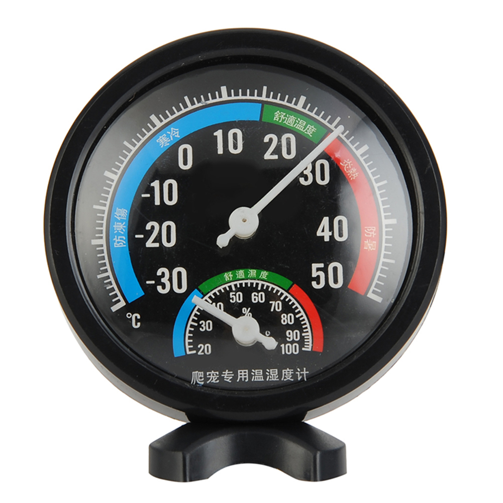 Wholesale Round Reptile Aquarium Tank Thermometer Hygrometer Incubator