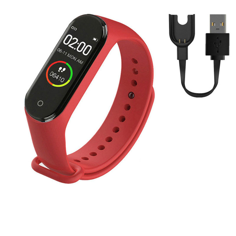 Men Women M4 Smart Digital Watch Calorie Counter Running Pedometer Bracelet 