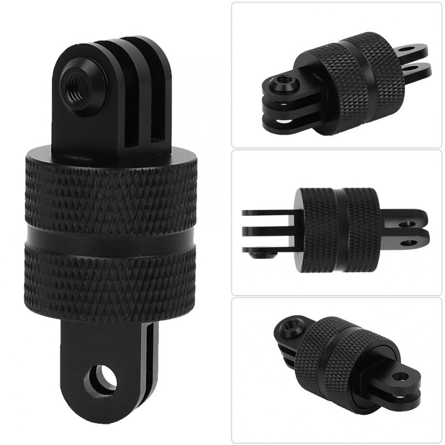 360 Degree Rotating Aluminum Swivel Pivot Arm Mount Adapter for Gopro Hero 6/5/4/7 Camera black