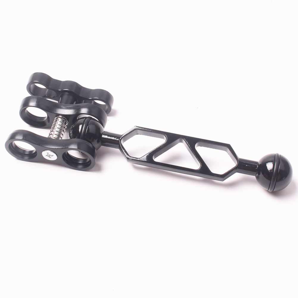 Dive Lights Butterfly Ball Clip Arm Mount Clamp Aluminum Alloy Mini Diving Adapter Hole Bracket Butterfly-Type Holder Butterfly clip with butterfly arm