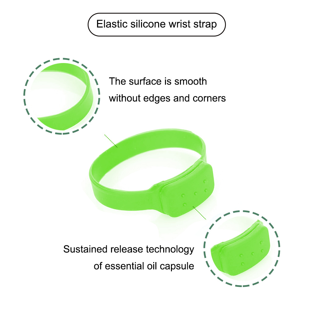 Disinfectant Sanitizer Dispenser Bracelet Sanitizer Bracelet Wristband Hand Sanitizer Dispensing Silicone Bracelet Bracelet green