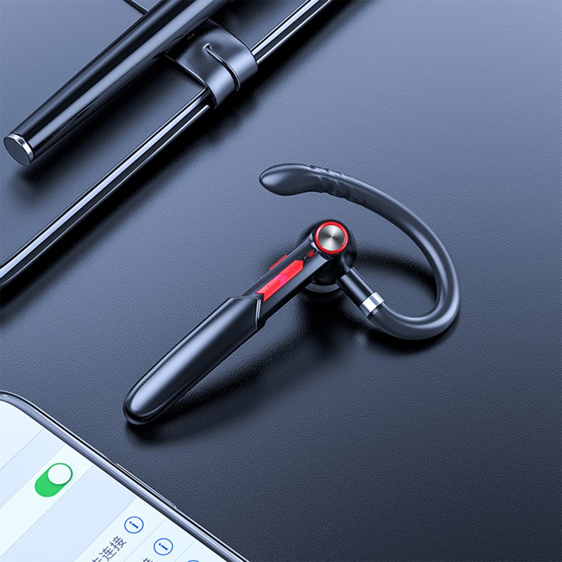 Me-100 Bluetooth  Headset Wireless Portable Stereo Hd Headset With Microphone Black red