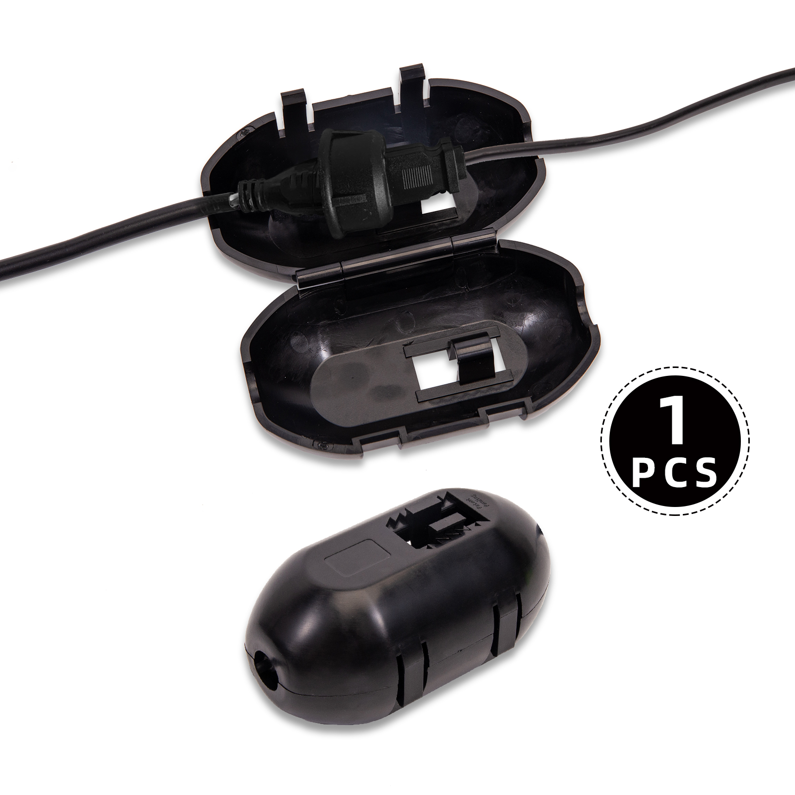 US TOWALLMARK 1PCS Outdoor Extension Cord Cover Protective Cover Black