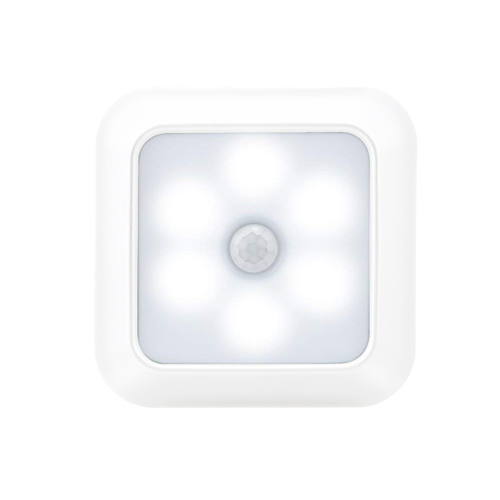 6leds Wireless Motion Sensor Night Light 120 Degree Angle Battery Powered Cabinet Closet Stair Lamp