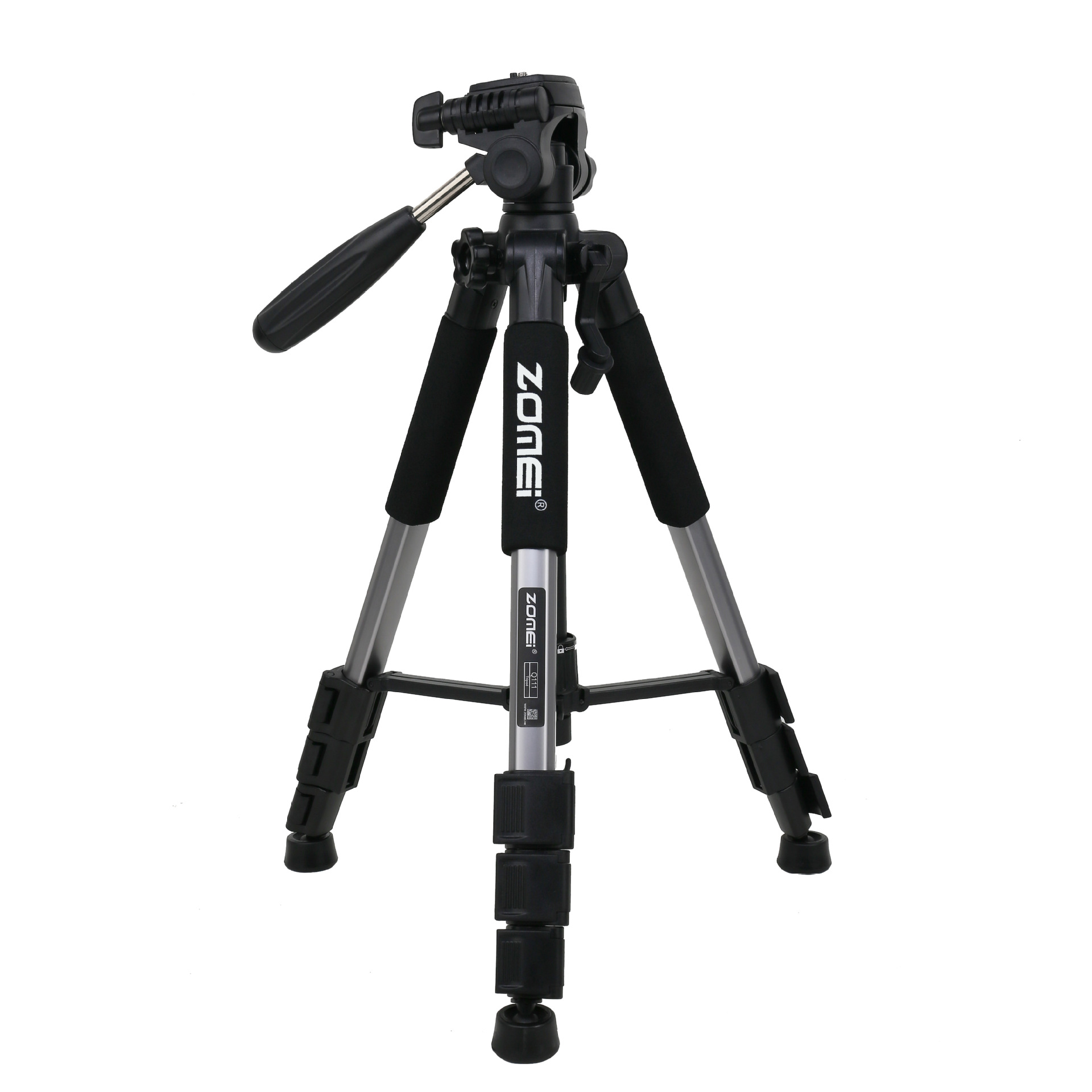 Mobile Phone Bracket Pro Aluminium Q111 Tripod for DSLR Camera Video Fill-in Light Bracket silver gray