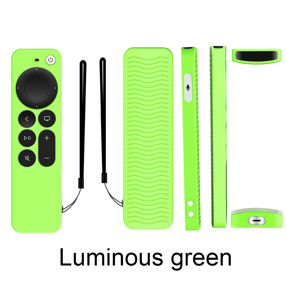 Silicone Protective Cover Suitable For Apple 2021 Tv Siri 4k Remote Control Silicone Anti-slip Dust-proof Protective Case