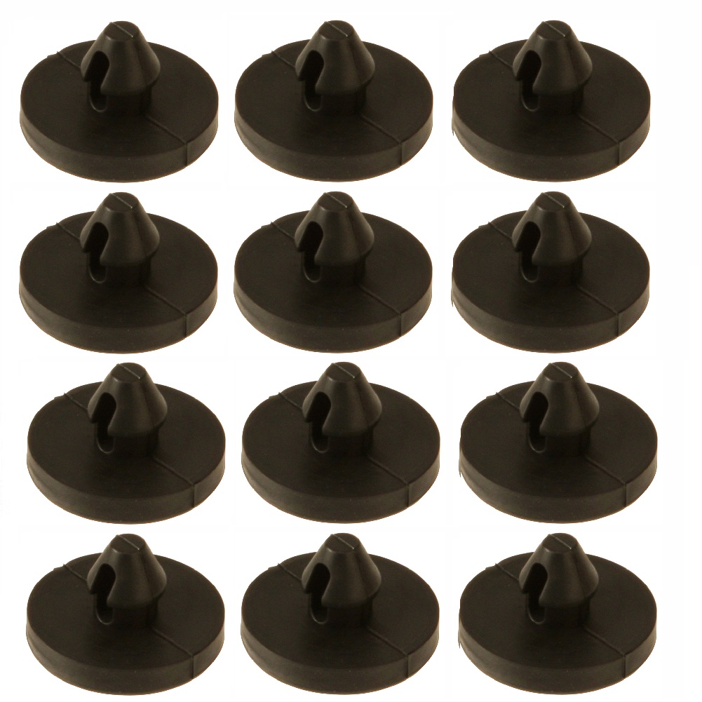 US 12 Pcs Brake Switch Stopper Brake Pedal Pad Brake Lights Switch Limiter 90541-06036 Car Accessories black