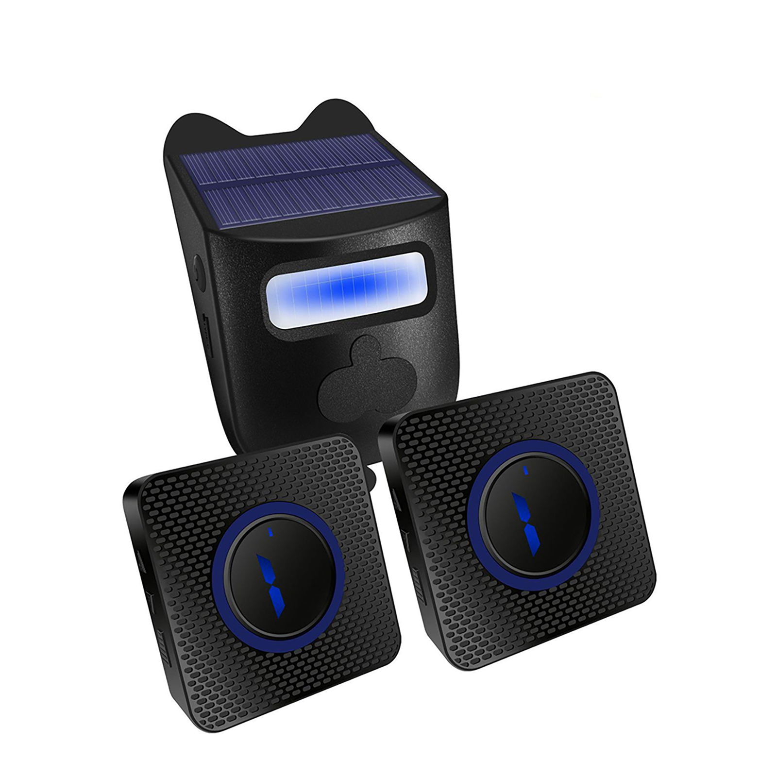 Solar Driveway Alarm Included 2 Receiver 1 Sensor Home Security Alert System