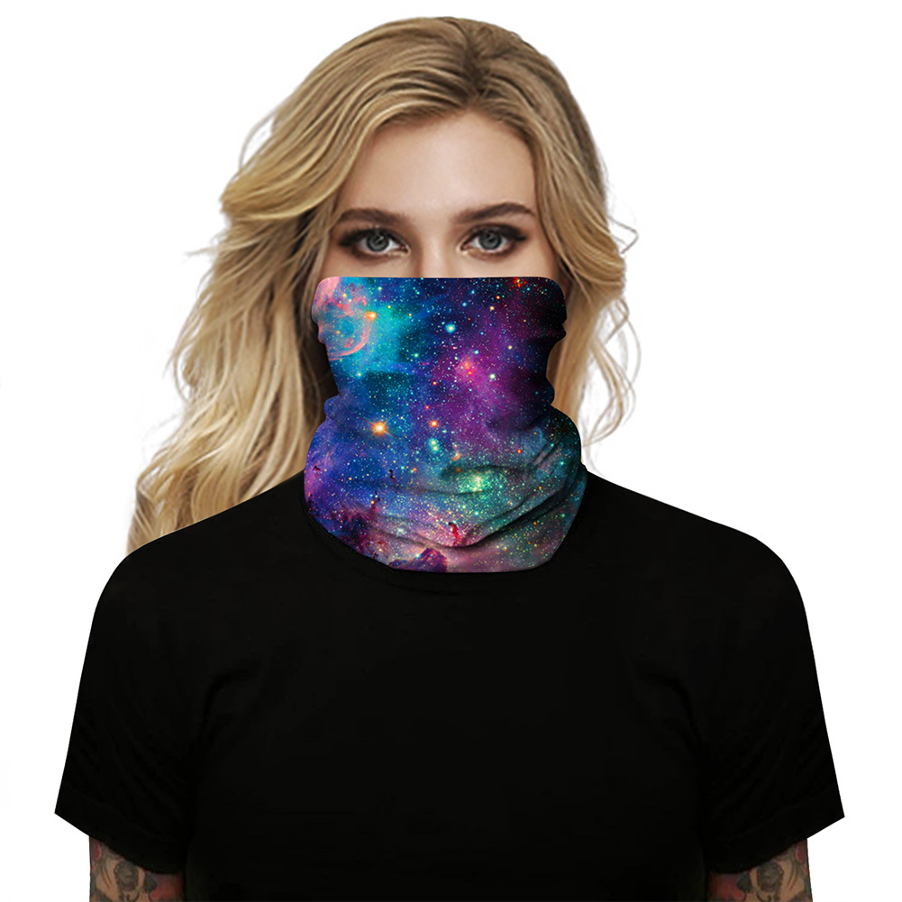 Magic Headband Scarf Face Mask Starry Sky 3D Digital Print Outdoor Insect-proof Holiday Turban BXHA003_One size