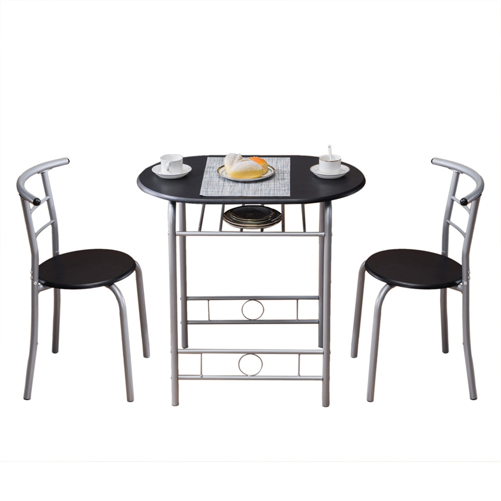US Breakfast Table Ergonomic Design Space-saving Dining Table Black