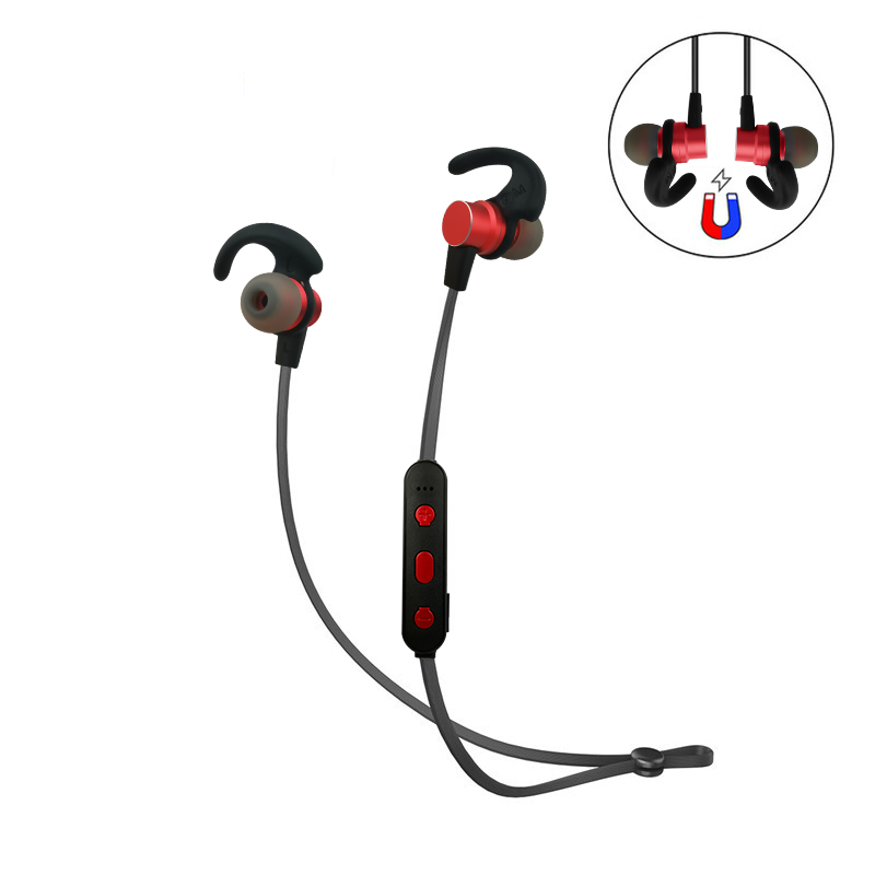 Wireless Stereo Bluetooth Earphone Neckband Sports Earphone Auriculare CSR Bluetooth for All Phone red