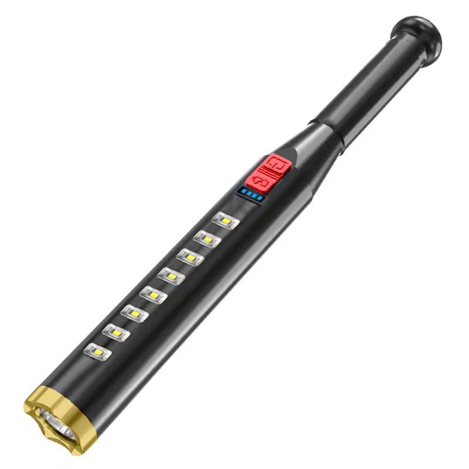 Wholesale Outdoor Led Flashlight Waterproof Usb Rechargeable Intelligent Power Display Gold From