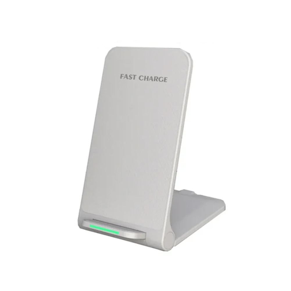 Wireless Charger Smart Phones Charging Base Safety Protection Folding Charging Stand Compatible For IPhone 15 14 13 12 Pro Max 11 White