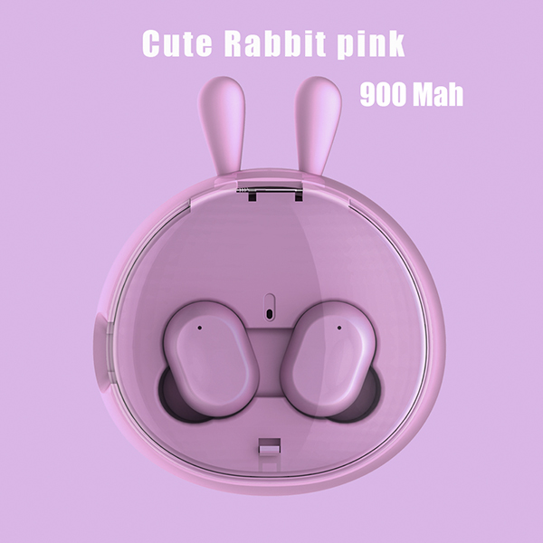 i10 TWS Earphone Wireless Bluetooth5.0 Headset HD Stereo Noise Reduction Earbuds Fingerprint Touch Hands-free Headphones  Pink