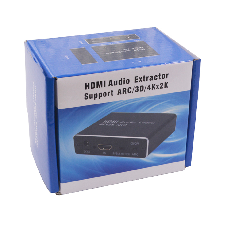 Black HDMI Audio Splitter Converter Adapter Supports ARC/3D/4Kx2K black