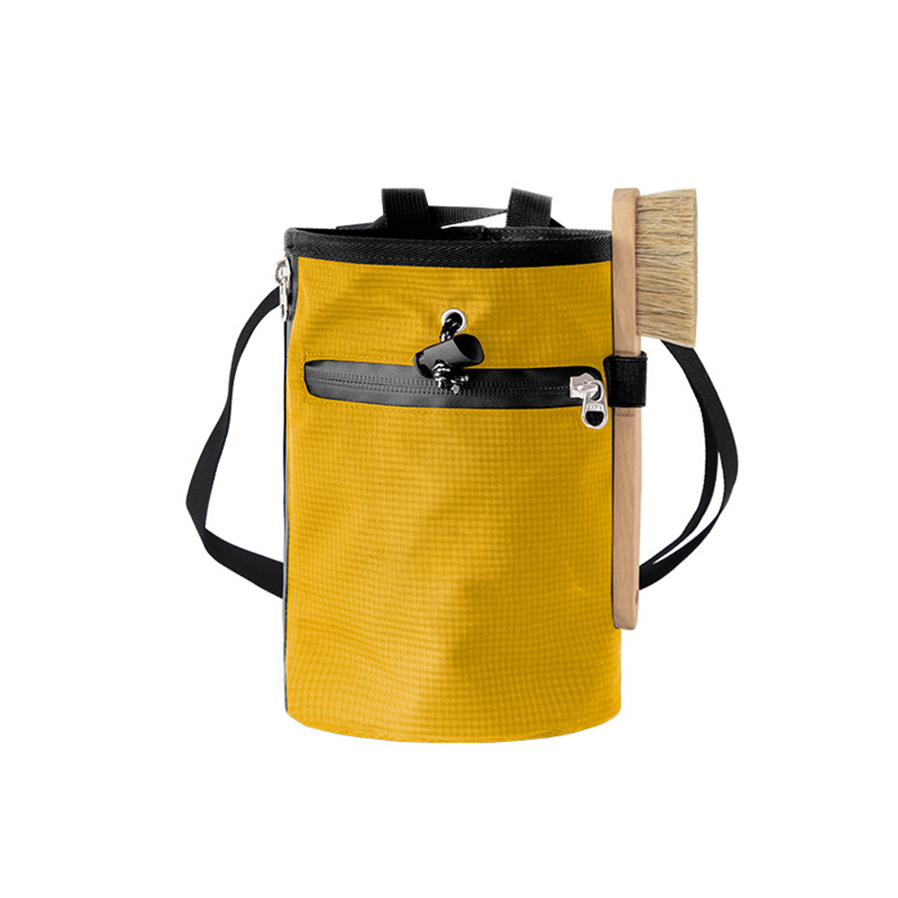 Rock Climbing Chalk Bag Pocket Chalk Buckets Waterproof Magnesium Powder Bag With Powder Brush  For Rock Climbing Bouldering Weightlifting Gymnastics Xiangse