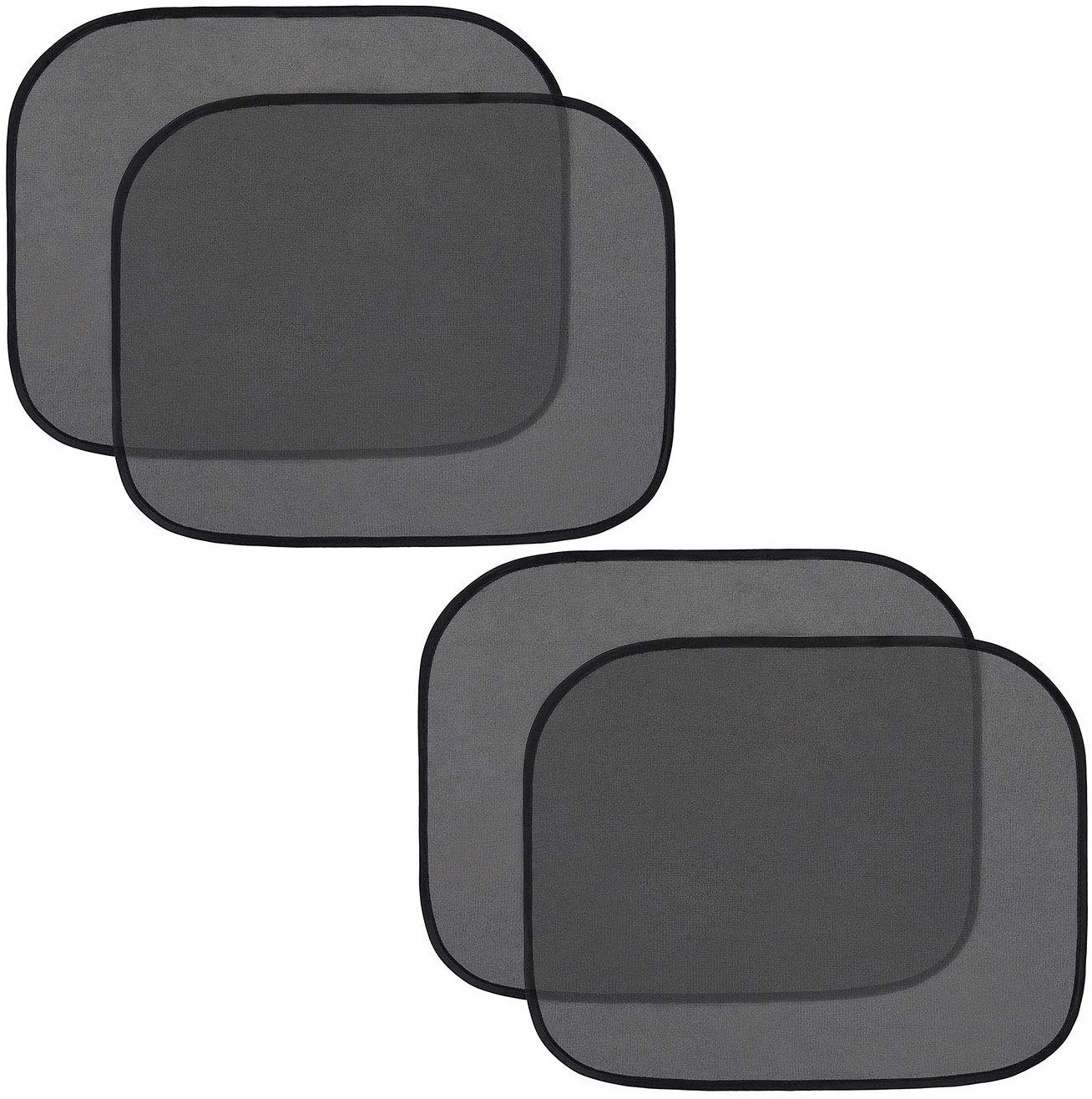 4pcs Car Window Shades 44*38cm Electrostatic Film Side Window Sunshade